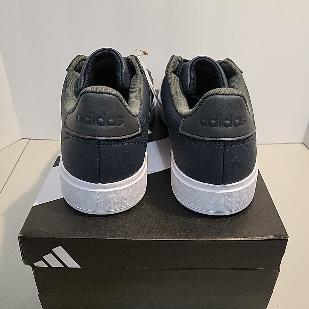 adidas Men's Navy and White Athletic Sneakers - Picture 6 of 10